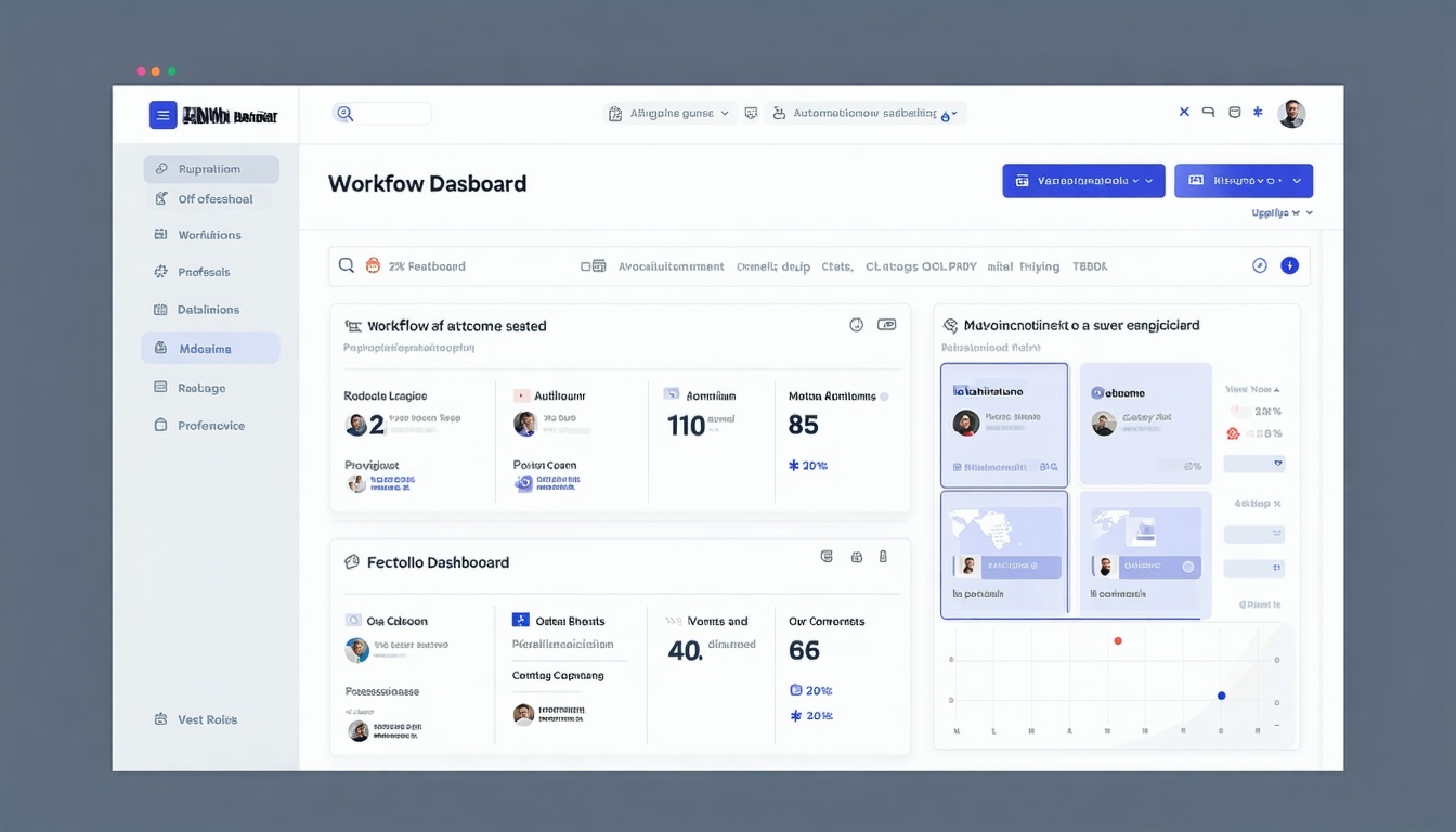 Workflow automation dashboard for real estate professionals
