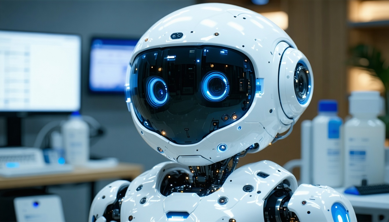 AI chatbot assisting healthcare professional